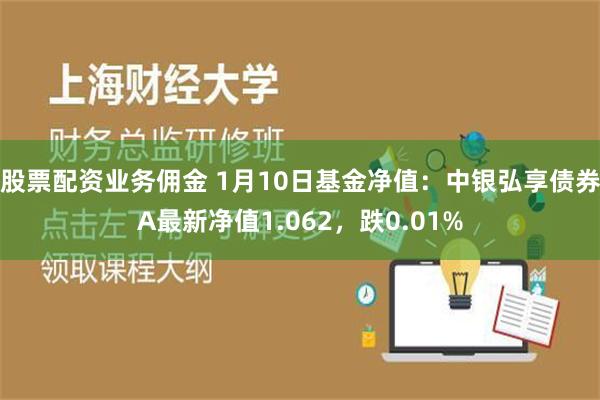 股票配资业务佣金 1月10日基金净值：中银弘享债券A最新净值1.062，跌0.01%