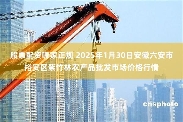 股票配资哪家正规 2025年1月30日安徽六安市裕安区紫竹林农产品批发市场价格行情