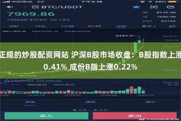 正规的炒股配资网站 沪深B股市场收盘：B股指数上涨0.41% 成份B指上涨0.22%